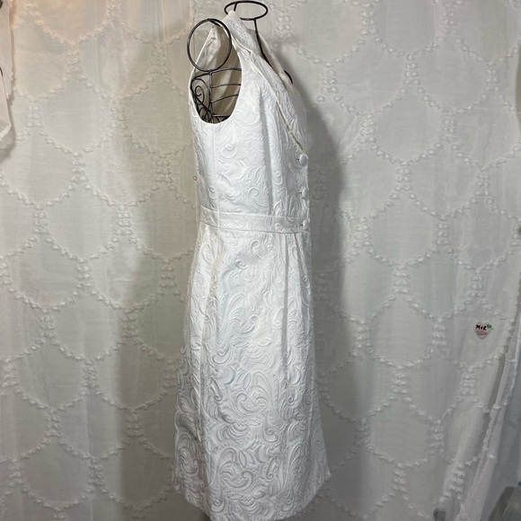 Isabella Demarco white button up collared dress size 4 - Picture 4 of 8